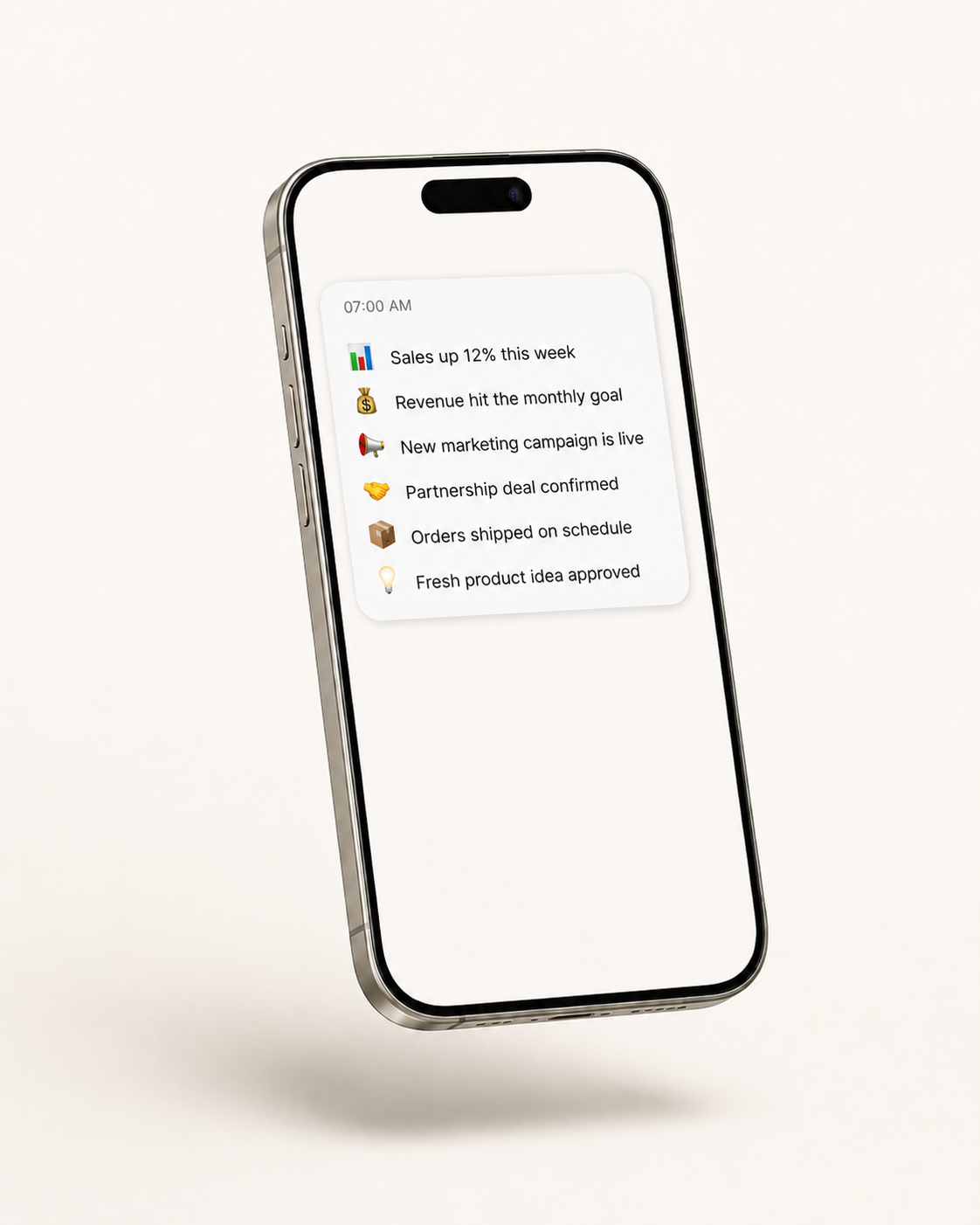 Phone mockup hero